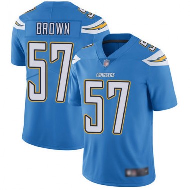 Los Angeles Chargers NFL Football Jatavis Brown Electric Blue Jersey Men Limited #57 Alternate Vapor Untouchable->los angeles chargers->NFL Jersey